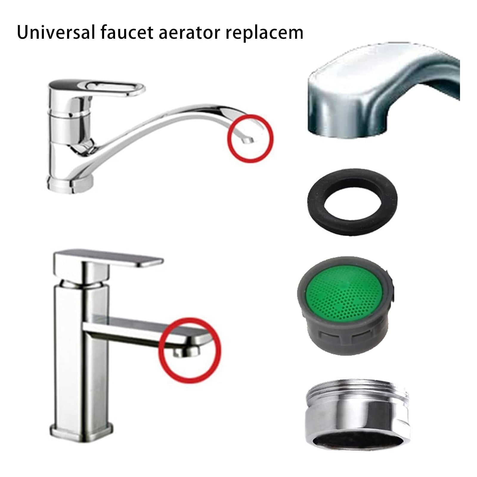 Faucet Aerator,Water Saving Aerator Porcelain Bathroom Faucet Bubbler Spout Net Soft Flower Water Mouth Flowers To Prevent Splash,20 Pcs ,Water Saving