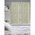 thumbnail image 3 of Bedroom Curtains 63 Inches length, Sage Green Flowers Window Treatment Curtain Drapes, Rustic Pastoral Botanical Floral Leaf Rod Pocket Curtain Panels for Living Room Kitchen, 42"x63", 2 Panels, 3 of 7