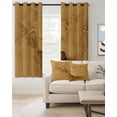 thumbnail image 2 of Yellow Marble Blackout Curtains 72 Inches Length, Marble Crack Fluid Vintage Modern Art Window Treatment Thermal Insulated Drapes for Bedroom Living Room 2 Panels 104x72 Inches, 2 of 8