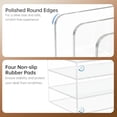 thumbnail image 4 of Acrylic Desk Organizer Book Organizer, Magazine File Holder, Vertical File Organizer Stand File Folder Holder, Mail Organizer Countertop Mail Sorter File Sorter, Clear Book Ends Book Holder, 4 of 7