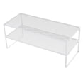 thumbnail image 1 of Tachiuwa Computer Stand Storage Organizer Practical for Home Bedroom Tabletop 2 Layer White, 1 of 9