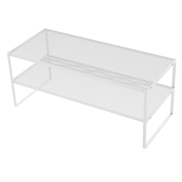 Soporte para monitor de computadora, soporte estable para teléfono, soporte extraíble para computadora portátil, portátil para 2 capas blanco
