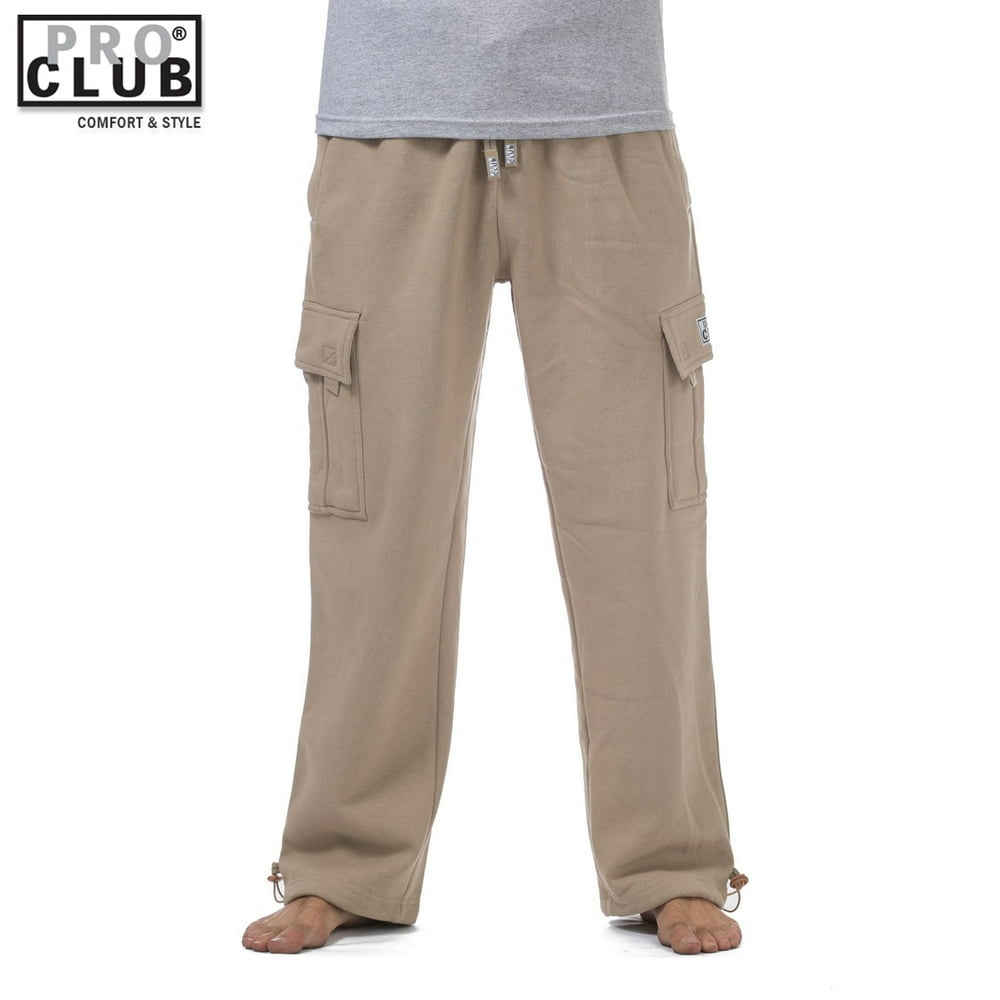 Pro Club Pro Club Men's Heavyweight Fleece Cargo Sweatpants Khaki 3X