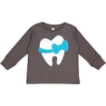 thumbnail image 3 of Inktastic Tooth with a bow Boys or Girls Long Sleeve Toddler T-Shirt, 3 of 5