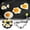 B, variant on Stainless Steel Round‑Shaped Egg Ring, with Non‑Slip Handle, Perfect for Fried Egg, Pancake & Breakfast Making