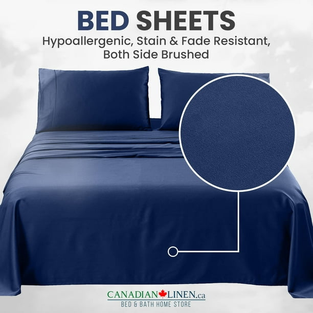 Bedding Fitted Sheet - Brushed Microfiber Fitted Sheet,Breathable