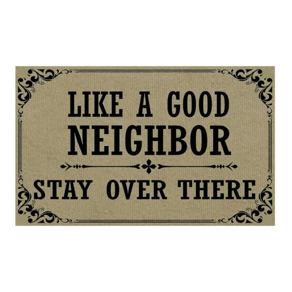 1* Floor Mat Doormat in Here Entrance Floor Mat Funny Doormat Home and Office Decorative Indoor/Outdoor/Kitchen Mat Non Slip Rubber