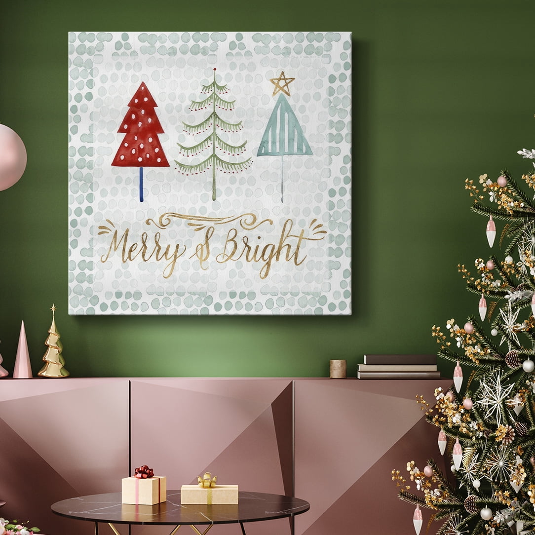 Christmas Tree Whimsy III- Gallery Wrapped Canvas