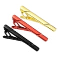 thumbnail image 1 of 3 Piezas de Clips de Corbata Delgados para Hombres, Clips de Corbata de Cobre para Padre, Esposo, Amante (Oro/Rojo/Negro, Twill), 1 of 6