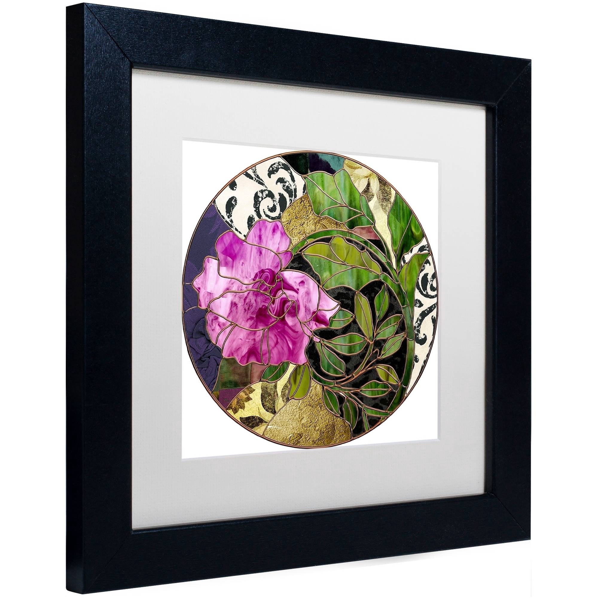 Trademark Fine Art "Glassberry II" Canvas Art by Color Bakery White Matte, Black Frame