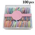 thumbnail image 2 of Élastiques à Cheveux pour Enfants - 100 Pcs Bandes Extensibles pour Queue de Cheval pour Filles, 2 of 10