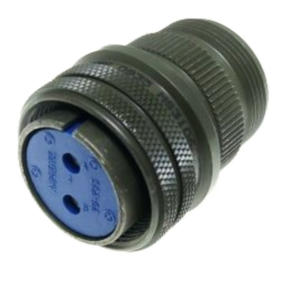 MS3106A20-23S Circular 2 Position Connector Plug, Female Sockets Solder Cup