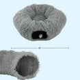 thumbnail image 6 of PETMAKER Cat Tunnel with Cat Bed - 3FT Multifunctional Cat Tunnel Bed, Gray, 6 of 11