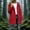 Red, variant on Hueook Coat for Women Hooded Long Sleeve Button Up Casual Rain Trench Coat with Pockets Yellow 2X
