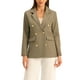 thumbnail image 1 of BLAZER Doble Botón de Manga Larga con Solapa Notch para Mujeres Chic de Trabajo Oficina en Caqui XS, 1 of 6