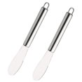 thumbnail image 2 of 2 piezas de crema de acero inoxidable espátula mantequilla spatula spatula pastel de piñera gadget de cocina para pastel de pastel (plata), 2 of 5