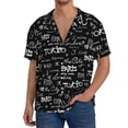 thumbnail image 1 of Balery Travel The World Camisa Casual de Manga Corta con Botones para Hombre, Texturizada, Estilo Cubano, para Playa, Verano-3X-Large, 1 of 5