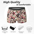 thumbnail image 2 of Mens Underwear Boxer Briefs - Guitar Skull rock Comfort Breathable men's boxer briefs with Flex Waistband, 2 of 7