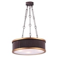 thumbnail image 2 of 26025WZSN-Maxim Lighting-Ruffle-Four Light Pendant-17.5 Inches wide by 26.75 inches high-Weathered Zinc/Satin Nickel Finish, 2 of 2