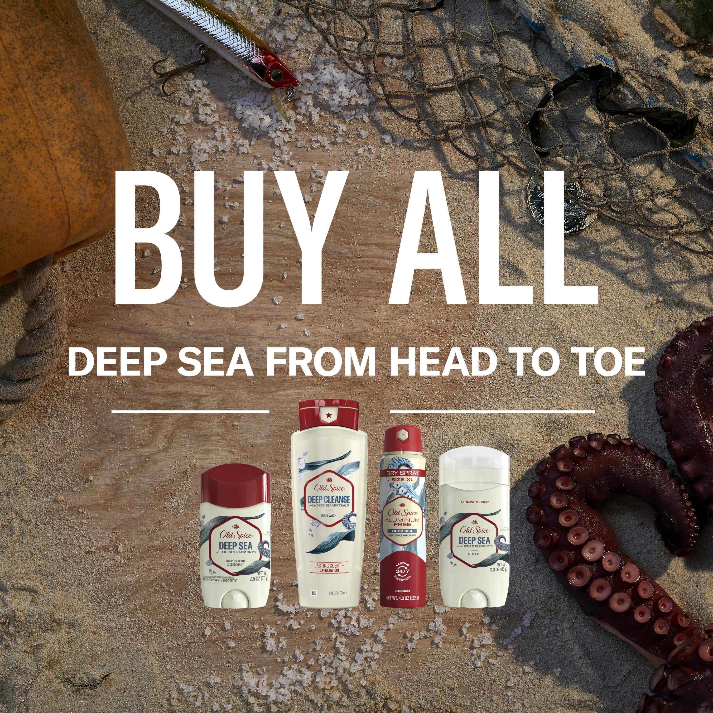 Old Spice Aluminum Free Dry Spray for Men, Deep Sea, 4.3 oz