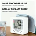 thumbnail image 5 of Automatic Wrist Blood Pressure Monitor Wrist Cuff with LCD Glass Curtain - Adjustable Cuff, Pulse Rate Detection & Irregular Heartbeat Alarm, 5 of 8