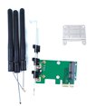thumbnail image 1 of Wireless Card WiFi Mini PCI-E Express to PCI-E Adapter with 2 Antenna External for PC Style B, 1 of 6