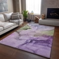 thumbnail image 6 of Addison Rugs Mayfield Washable Transitional Watercolors Purple Rectangle Rug, 8' x 10', 6 of 6