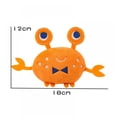 thumbnail image 2 of Lovegab 1pc Plush Squeaky Bone Dog Toys Bite-Resistant Clean Dog Chew Puppy Training Toy Soft Banana Carrot And Vegetable Pet Supplies(Crab), 2 of 6