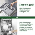 thumbnail image 4 of Dishwasher Detergent Sheets 100 Loads, Liquid-Free Dish Soap Cleaner Strips Eco-Friendly No Plastic Dishwasher Pods Detergent, Use in Dishwasher or Sink, Leaving Dishes Sparkling Clean (Lemon), 4 of 4