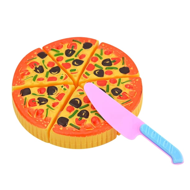 Childrens Kids Pizza Slices Toppings Pretend Dinner Kitchen Play Food Toy Gift