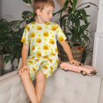thumbnail image 4 of Balery Ducky Cartoon Conjunto de Pijama Infantil de Manga Corta con Estampado – Ropa de Dormir de Algodón Suave-Small, 4 of 6