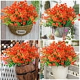 thumbnail image 3 of Zukuco 6/12pcs Artificial Flowers for Outdoors, Fake Flowers Bulk Plastic UV Resistant Faux Flowers Greenery Garden Shrubs Home Patio Porch Decoration, 3 of 7