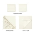 thumbnail image 5 of Ultra Soft Deep Pocket 400-Thread Count Egyptian Cotton Stripe Sheet Set, 5 of 8