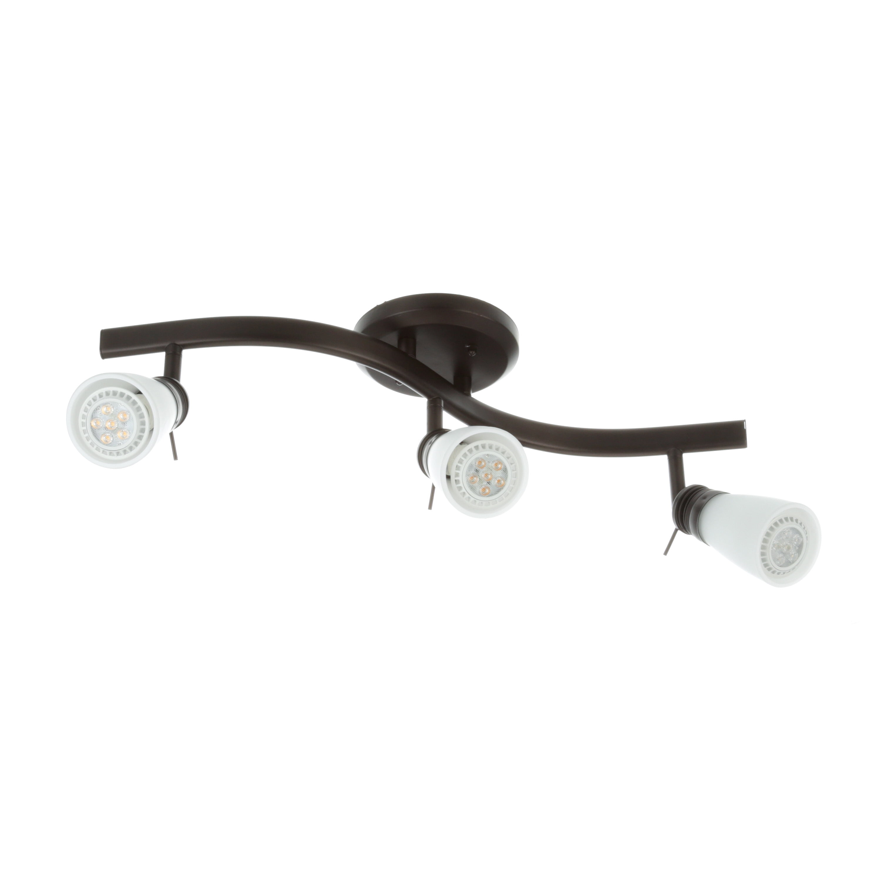 Chapter Decor Track Ceiling Light, 3 Lights, Oil-Rubbed Bronze Finish