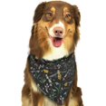 thumbnail image 6 of Disketp Wasp and Florals Dog Bandanas 1PC Triangle Adjustable Puppy Bandana Bib Handkerchief for Large Medium Girl Dogs Pets Gift, 6 of 6