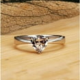 thumbnail image 3 of 1Ct Heart Cut Lab Created Diamond Women's Wedding Ring 14K White Gold Plated, 3 of 3
