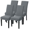thumbnail image 1 of Juego de 4 Fundas Elásticas Grises para Sillas de Comedor SearchI, 1 of 7