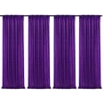 thumbnail image 1 of Telón de fondo Poise3eHome con lentejuelas moradas, 61 x 244 cm, 4 paneles, 1 of 9