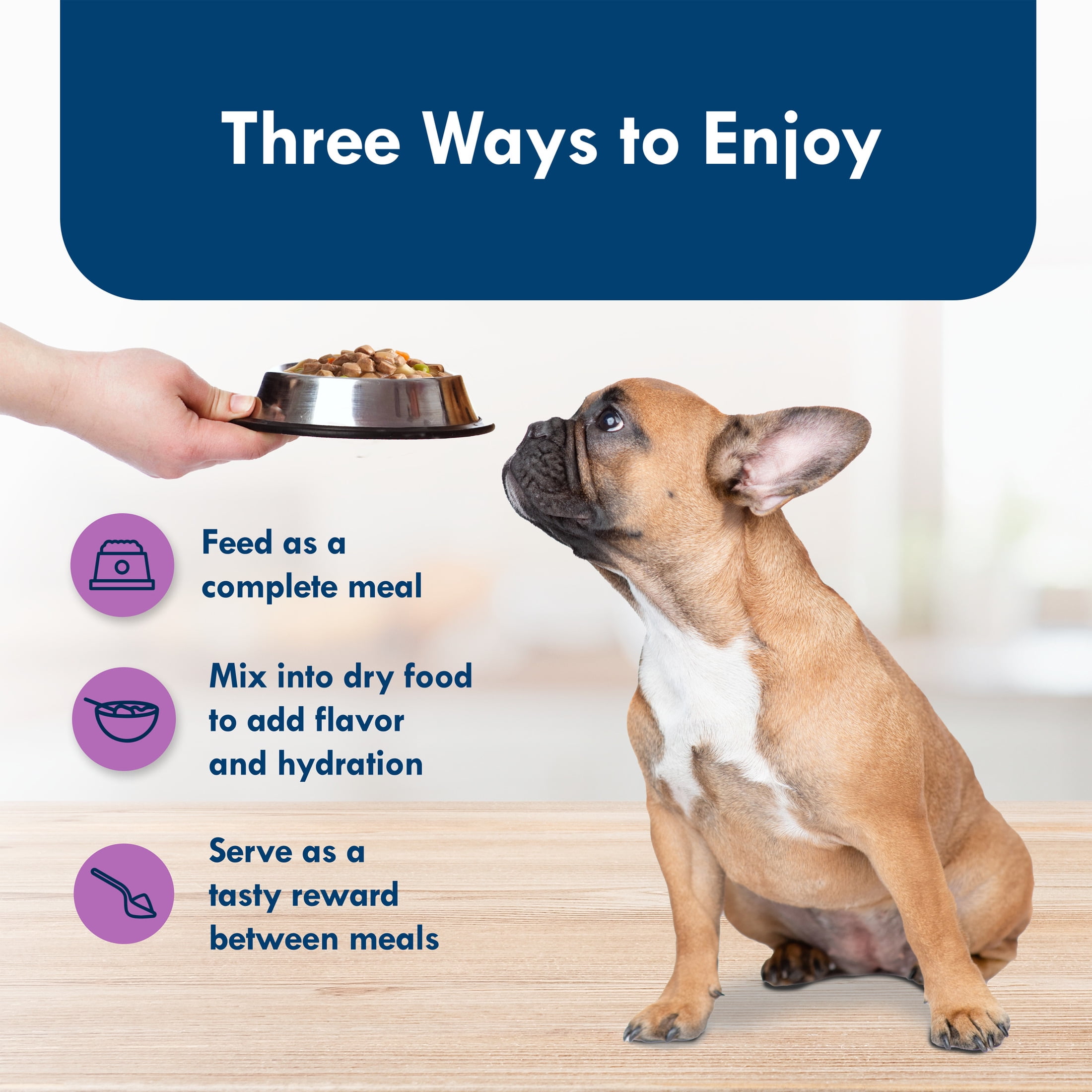 (4 pack) Blue Buffalo Delights Small Breed Natural Wet Dog Food, Top Sirloin Paté, 3.5-oz. Cup