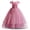 Pink, variant on Flower Girls Dresses Big Girls off Shoulder Embroidered Puffy Dress Piano Costume Wedding Bridesmaid Princess Long Full Dress, Sizes 5-13Y