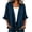 Dark Blue-#q002, variant on Denim Jacket for Women Ruffle Trim Open Front 3/4 Sleeve Lightweight Jean Cardigan Casual Loose Layering Outerwear Vintage Fall Outerwear,Black S
