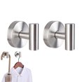 thumbnail image 5 of Hevirgo 2 Pcs Wall Mounted Towel Hooks Suction Cup Hooks Strong Load-bearing Simple Installation Coat Robe Hanger Storage Hooks, 5 of 8