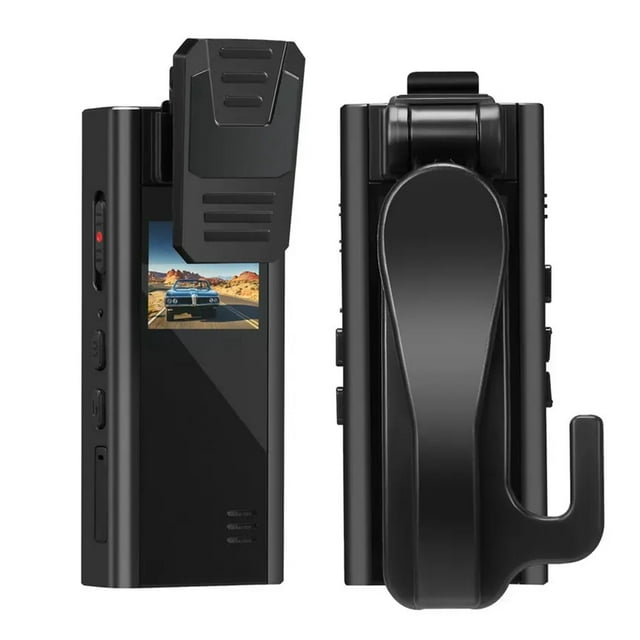 A30 Full HD 1080P Body Mounted Camera 1.3" Screen Night Vision Motion Detection Clip Mini Camcorder Recording Webcam ,Easy to Carry