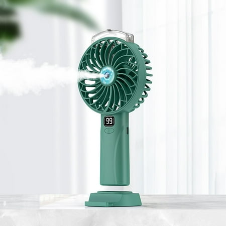 

LIKEM Portable Mini Hand-held Fan Spray Mist Small Desk Cooler USB Rechargeable