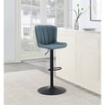thumbnail image 2 of Ensemble Tabouret Réglable Kirkdale 2-Pack en Simili Cuir Bleu Marine, 2 of 11