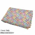 thumbnail image 5 of Colorful Floor Pillow Lounger Cover, Colorful Patterns with Curves Geometry Cheering Creative Ornamental Design, Nap Mat Printed Fabric Case for 5 Pillows, 88" x 27", Multicolor, by Ambesonne, 5 of 5