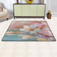 thumbnail image 3 of Ryvnso Blossom Flower on Water Drop Area Floor Mats Large Nursery Rugs Non-Slip Carpets Doormat 36" x 24", 3 of 7