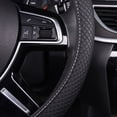 thumbnail image 3 of FH Group Ultra Comfort Leatherette Flexible Steering Wheel Cover White FH2020-WHITE, 3 of 4
