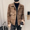 thumbnail image 2 of Chaquetas de lana y mezclas para hombre Abrigos ajustados de alta calidad para hombre Marcas originales Ropa estética barata Oferta Reseñas coreanas Muchas, 2 of 5