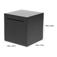 thumbnail image 2 of Hytrove Saving Money Box Stainless Steel Unbreakable Black 1Pcs, 2 of 8